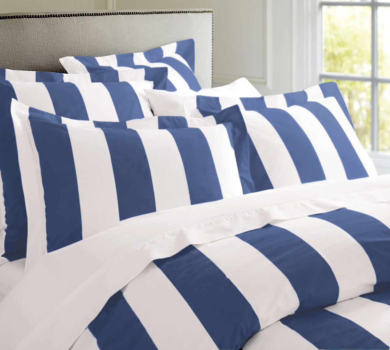 Egyptian Cotton Oxford Stripe Quilt Cover Set