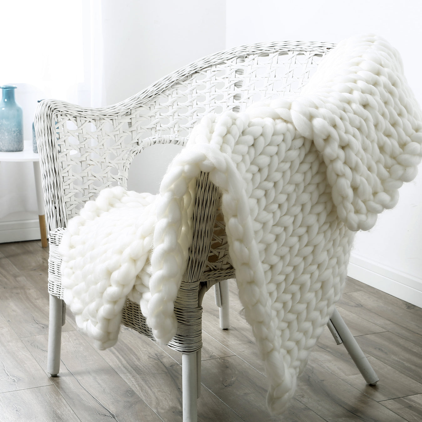 Hand Knitted Chunky Knit Throws