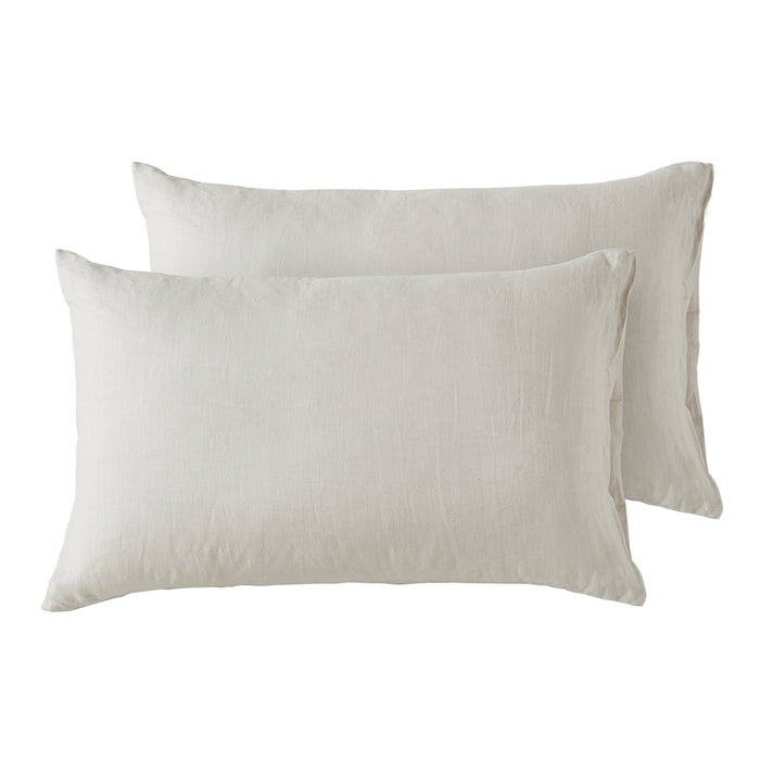 100% French Flax Linen Pillowcases (8 colours available)