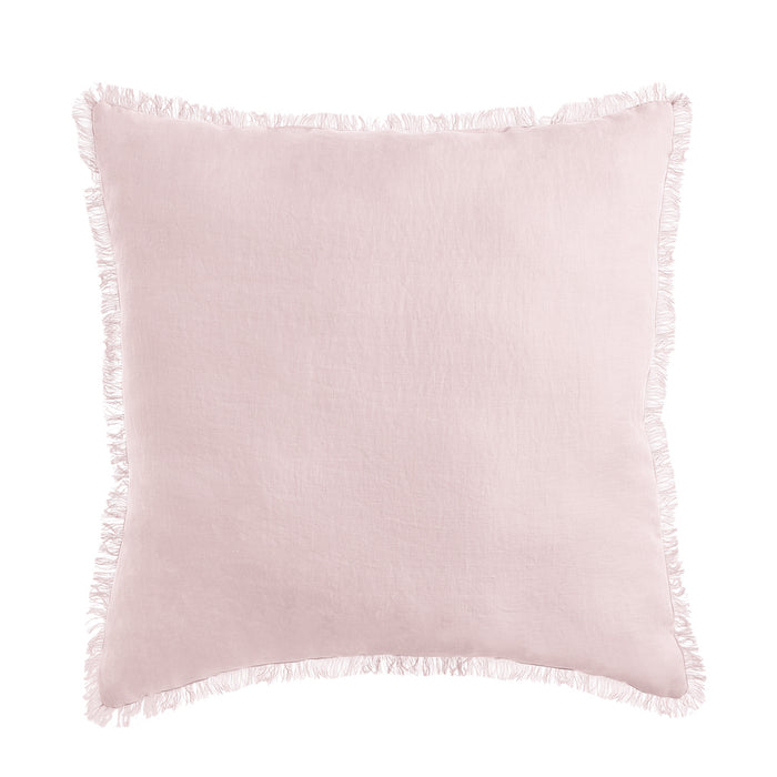 NEW French Linen Filled Cushion - Blush - 35cm x 55cm and 55cm x 55cm