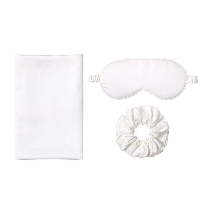 Bamboo Collagen Pillowcase & Eyemask 3 Piece Gift Box Set