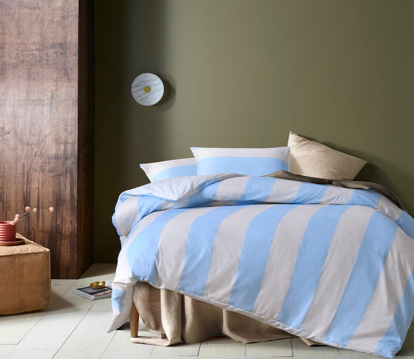 Accessorize Regency 100% Cotton Quilt Cover Set - Blue