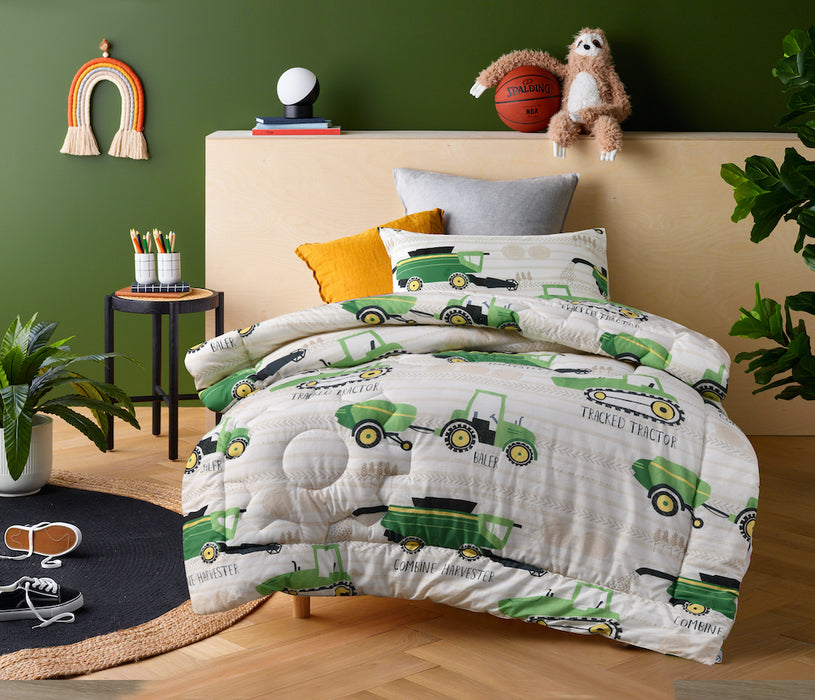 Happy Kids Reversible Comforter Set - Country Harvest