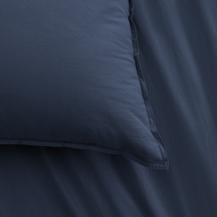 Accessorize Stone Washed 100% Cotton Quilt Cover Set - Denim