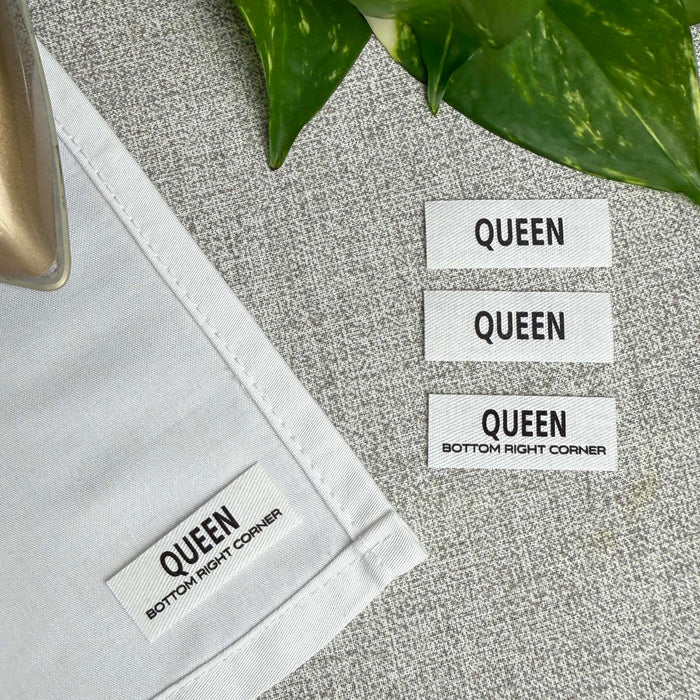 Bedding Bundler - Bed Sheet Labels for identifying different Bedding Sizes (Pack of 4)