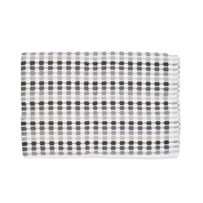 100% Cotton Pom Pom Towels - 7 Piece Set - Grey