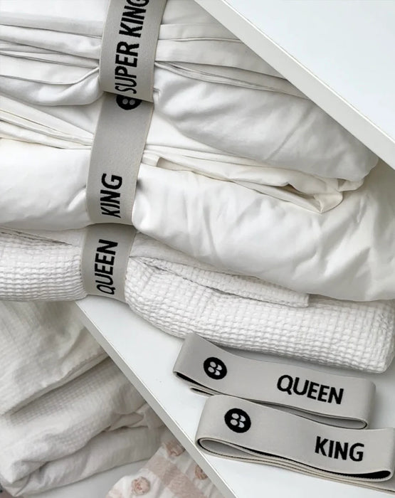 Bedding Bundler - Bed Sheet Organiser Bands (Set of 2)