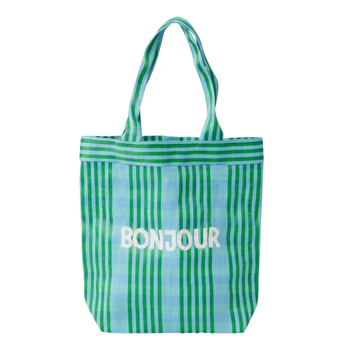 Recycled Plastic Tote Bag - Bonjour