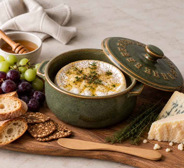 Ceramic Brie Baker  - Green