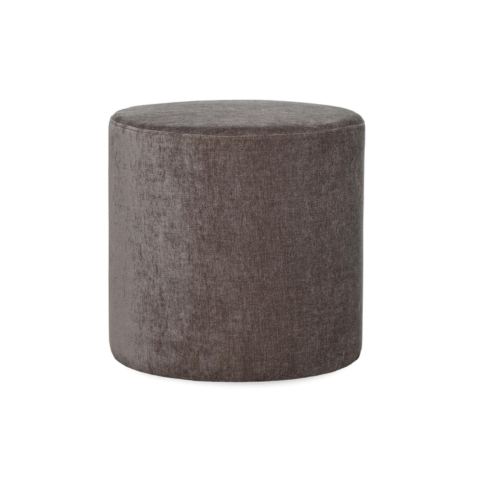 Sabo Small Velvet Ottoman -Walnut