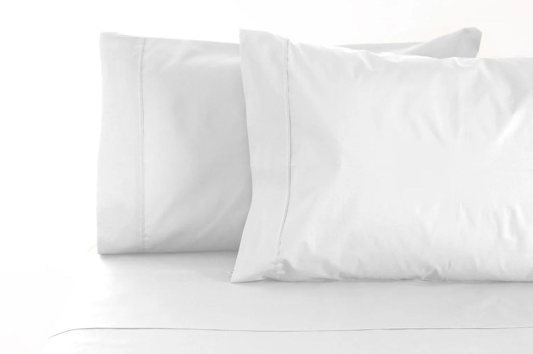 Jenny Mclean 100% Cotton Porto Sheet Set  - White