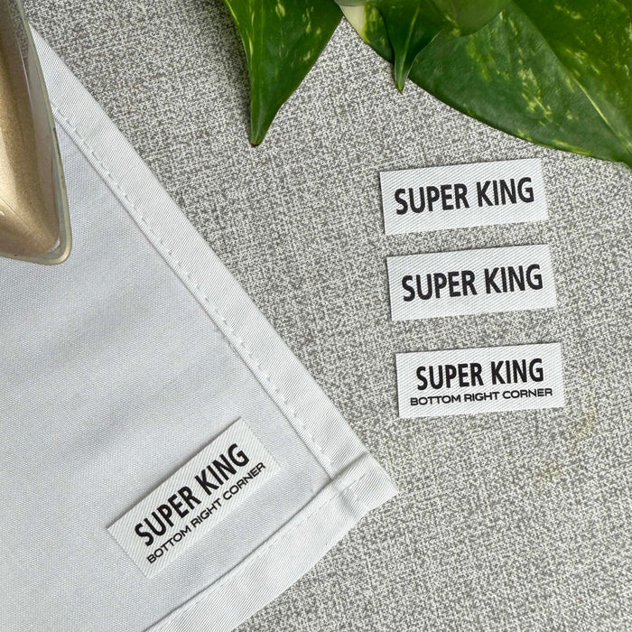 Bedding Bundler - Bed Sheet Labels for identifying different Bedding Sizes (Pack of 4)