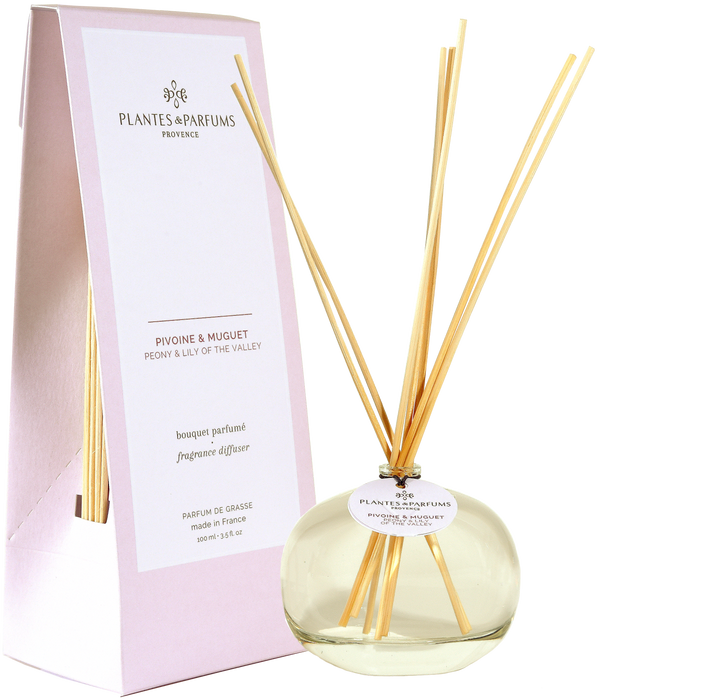 Plantes & Parfums -100ml Fragrance Diffuser - Peony and Lily of the Valley
