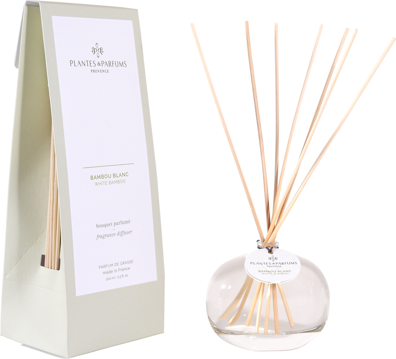Plantes & Parfums -100ml Fragrance Diffuser - White Bamboo