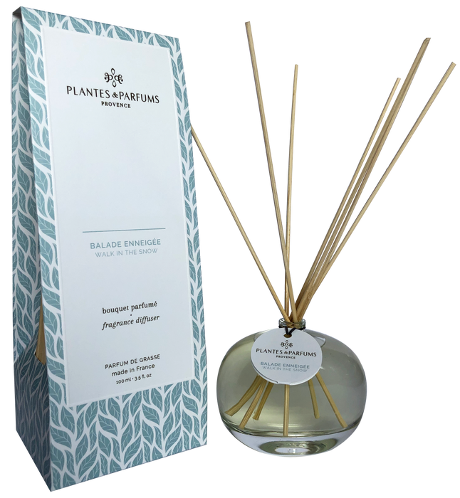 Plantes & Parfums - 100ml Fragrance Diffuser - Walk in the Snow