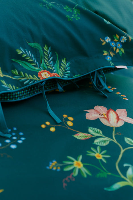 PIP Studio - Fleur Grandeur Cotton Quilt Cover Set - Dark Blue