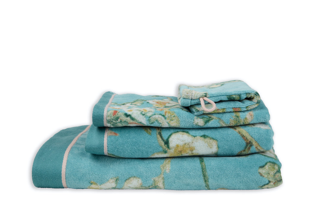 Bedding House - Van Gogh Blossom Towel Collection - Blue