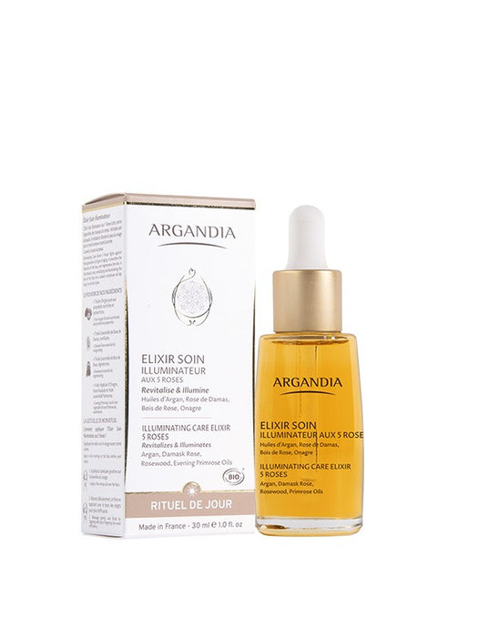Argandia - Organic Illuminating Care Elixir with 5 Organic Roses Oil - 30ml