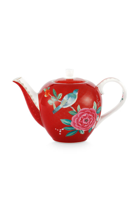 Pip Studio - Blushing Birds Teapot - Red (2 sizes available)