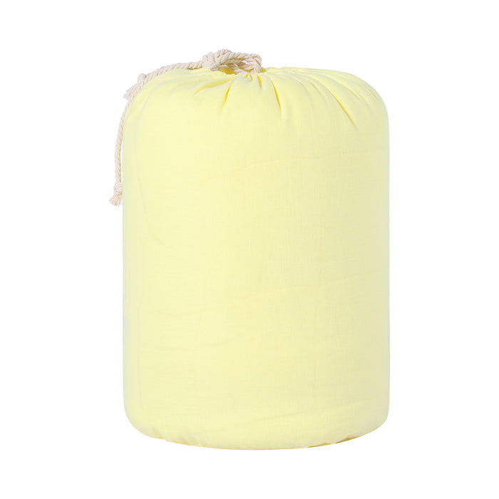 French Linen Quilt Coverlet Set - Butter