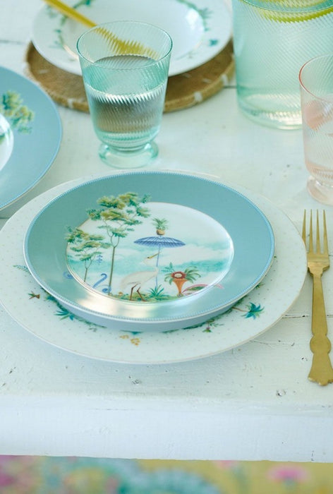Pip Studio - Blue Breakfast Plate 21cm - Jolie Flowers
