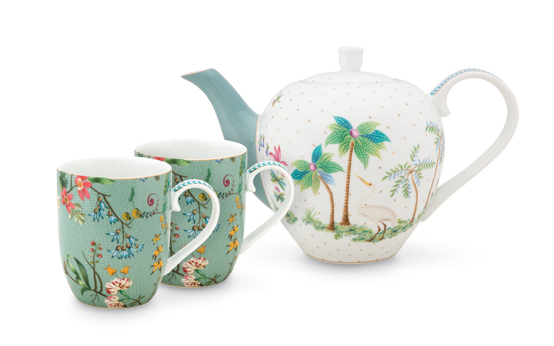 Copy of Pip Studio - Blue Set of 3 Tea Set Small - Jolie Porcelain Collection