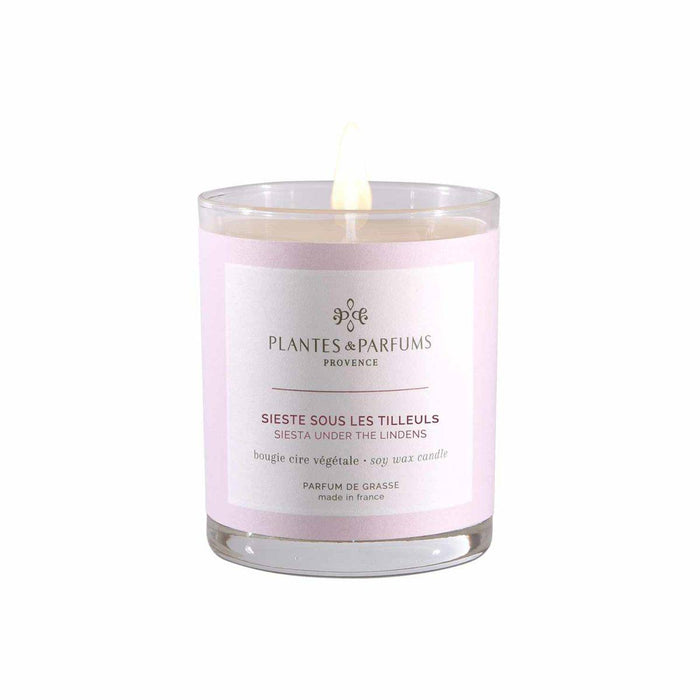 Plantes & Parfums - 180g Perfumed Hand Poured Candle -Siesta under the Lindens