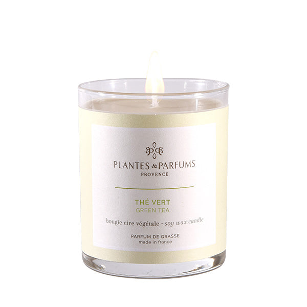 Plantes & Parfums - 180g Perfumed Hand Poured Candle - Green Tea