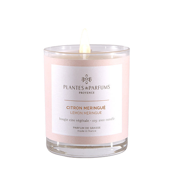 Plantes & Parfums - 180g Perfumed Hand Poured Candle - Lemon Meringue