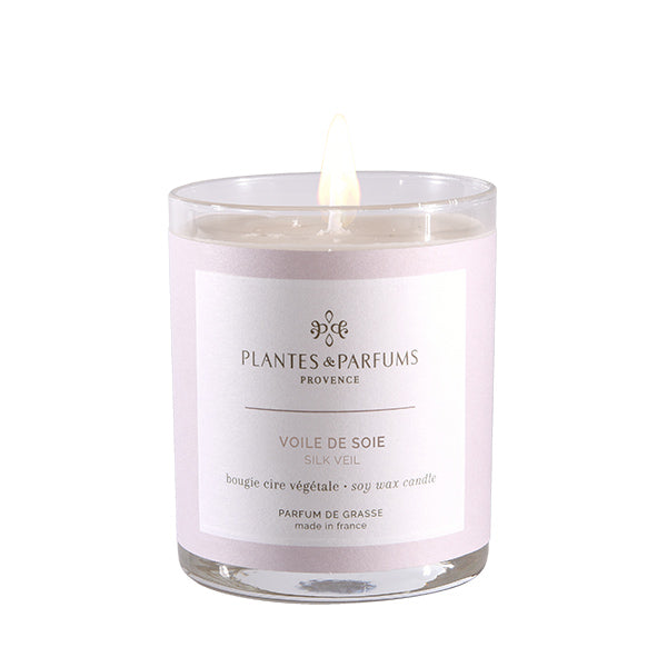 Plantes & Parfums - 180g Perfumed Hand Poured Candle - Silk Veil