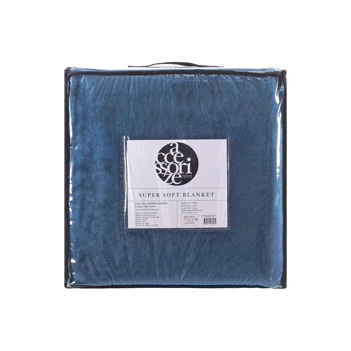 Super Soft Blanket- Ink Blue