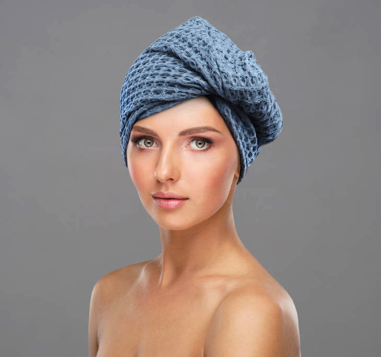 Cotton Waffle Hair Wrap (3 colours available)
