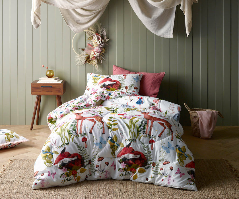 Happy Kids - Habitat Printed Cotton Comforter Set - Single Bed