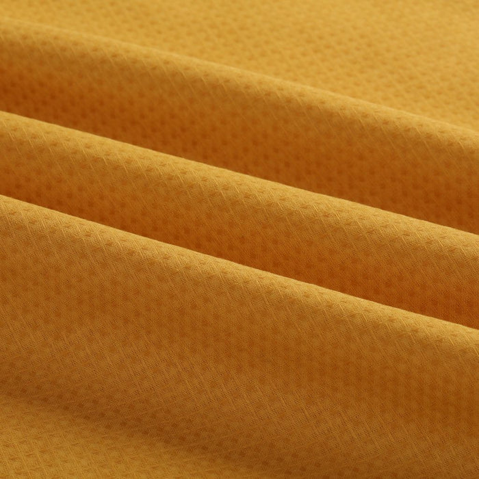 Waffle 100% Cotton Quilt Cover Set - Ochre