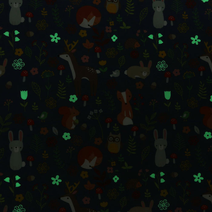 Happy Kids - Glow in the Dark Quilt Cover Set - Nature Forest