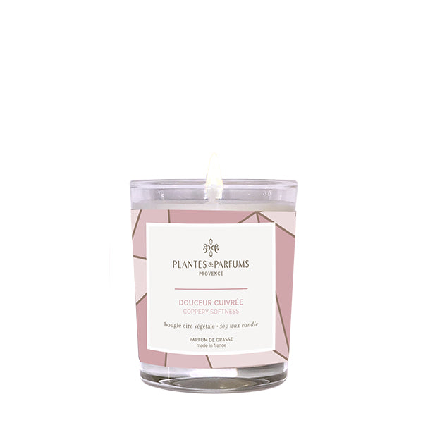 Plantes & Parfums - 75g Perfumed Hand Poured Candle - Coppery Softness