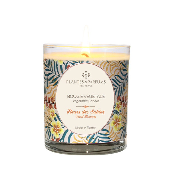 Plantes & Parfums - 180g Perfumed Hand Poured Candle -  Sand Flowers