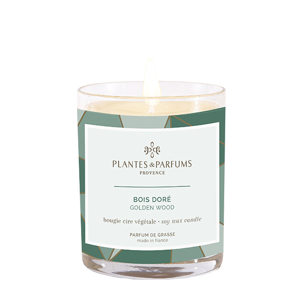 Plantes & Parfums - 180g Perfumed Hand Poured Candle - Golden Wood
