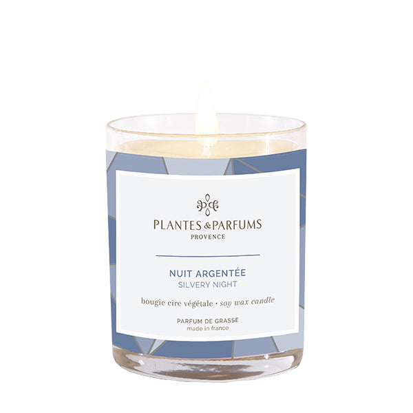 Plantes & Parfums - 180g Perfumed Hand Poured Candle - Silvery Night