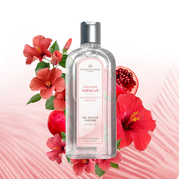 Plantes & Parfums - 250ml Shower Gel - Pomegranate & Hibiscus