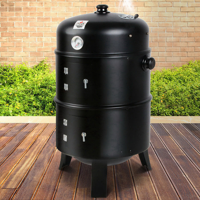 3-in-1 Charcoal BBQ Smoker