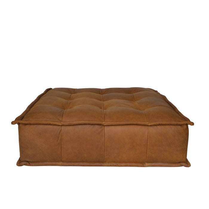 The Capri One Person Lounger - Cognac Leather