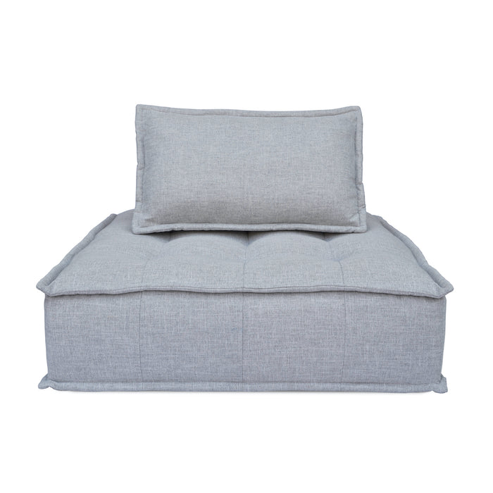 The Capri One Person Lounger - Patterno Grey