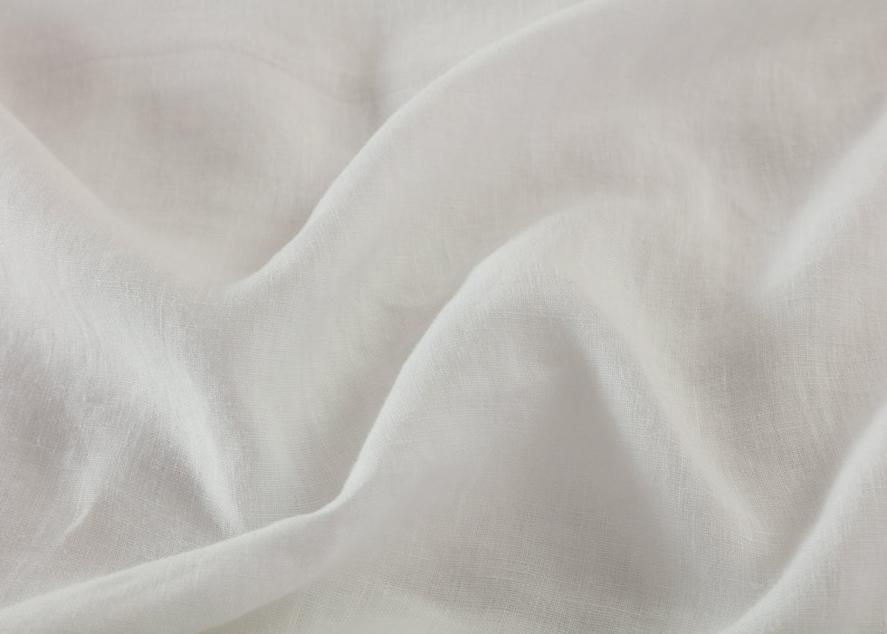 Heavy Weight 100% French Flax Linen Sheet Set - White