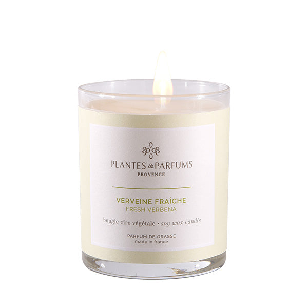 Plantes & Parfums -180g Handcrafted Perfumed Candle - Fresh Verbena