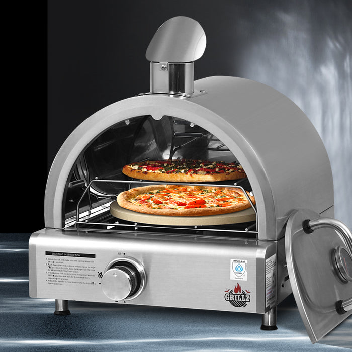 Portable Pizza Oven - Silver