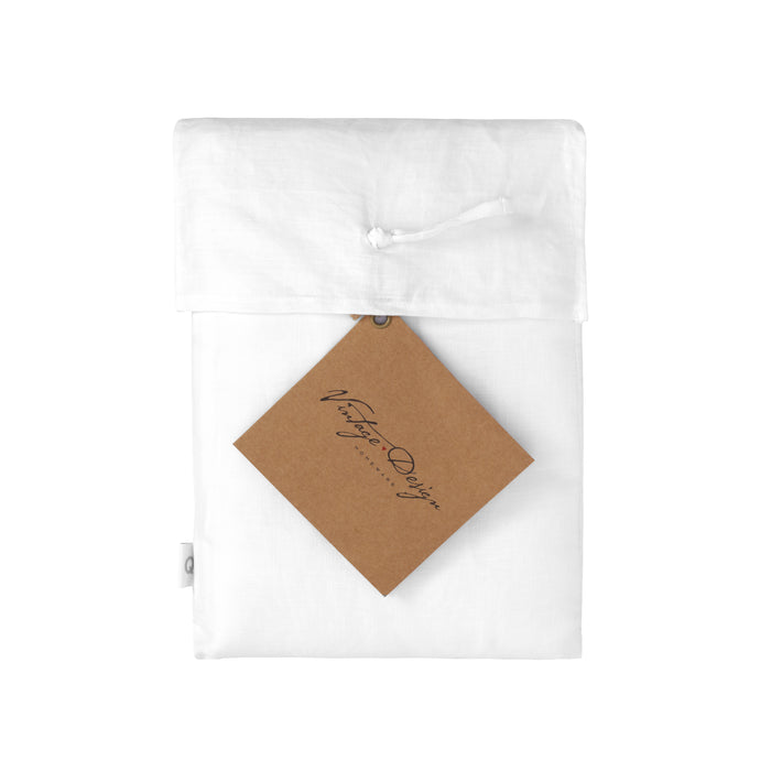 100% Hemp Quilt Cover Set - White