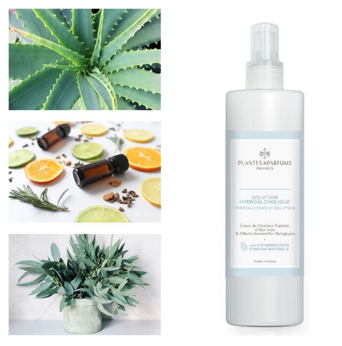 Plantes & Parfums - Natural Hydroalcoholic Hand Sanitiser Spray - 250ml