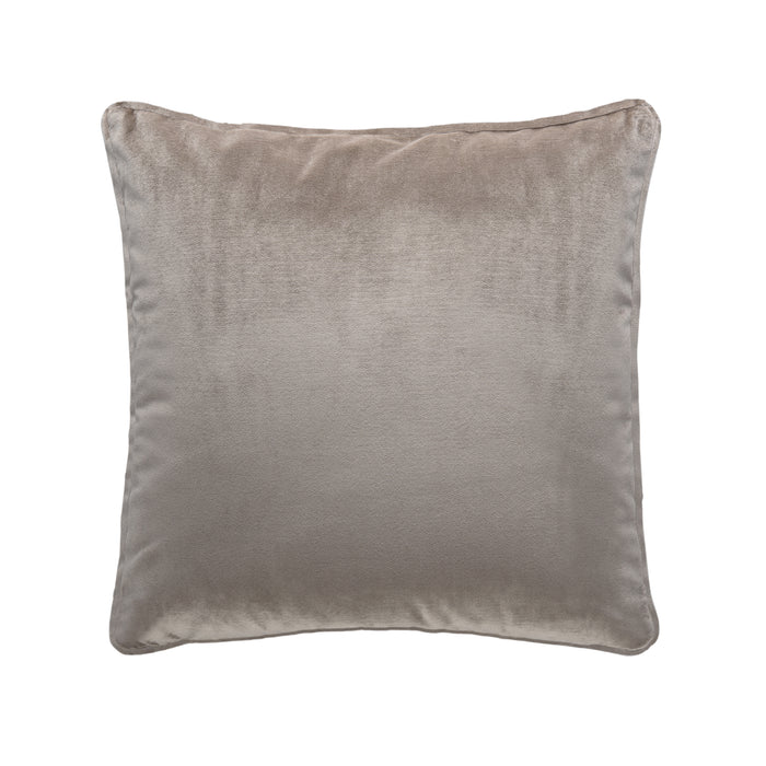 Heavy Weight Velvet Feather Filled Cushion - Smoke Grey