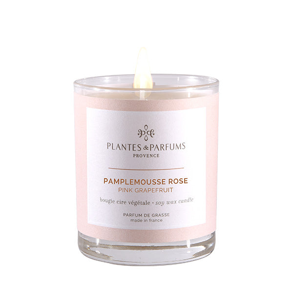Plantes & Parfums -180g Handcrafted Perfumed Candle - Pink Grapefruit